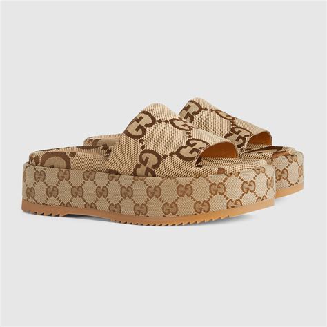 gucci mules a plateforme|Gucci slides women.